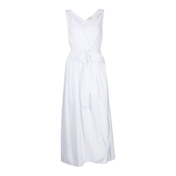 Vince white Sleeveless Double V-neck Wrap Dress Size Small - Picture 4 of 11